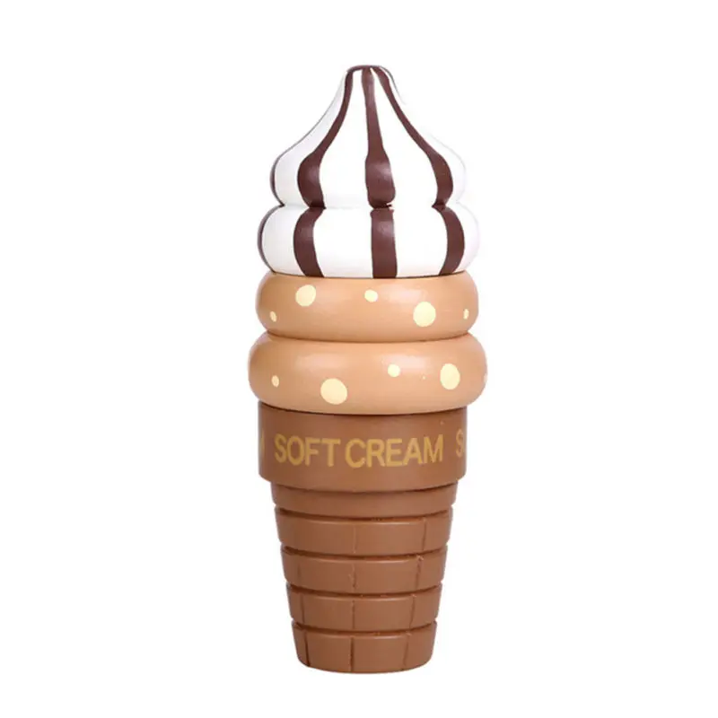 Деревянный Кухня Еда претендует Магнитная подключен мороженое детские игрушки