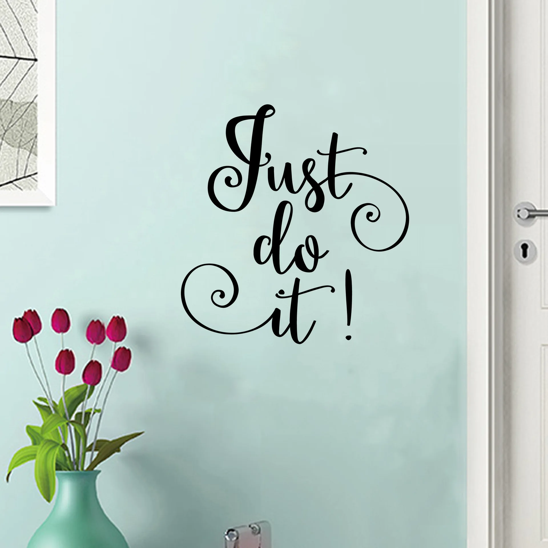 DIY виниловая настенная наклейка s &quotJust Do It&quot декоративная на стену Наклейка для