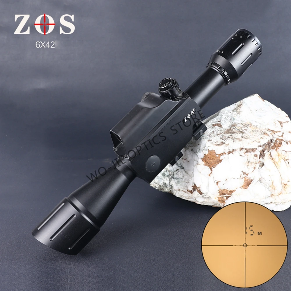 Военный тактический прицел для винтовки ZOS 6X42 30 мм трубка измерения расстояния