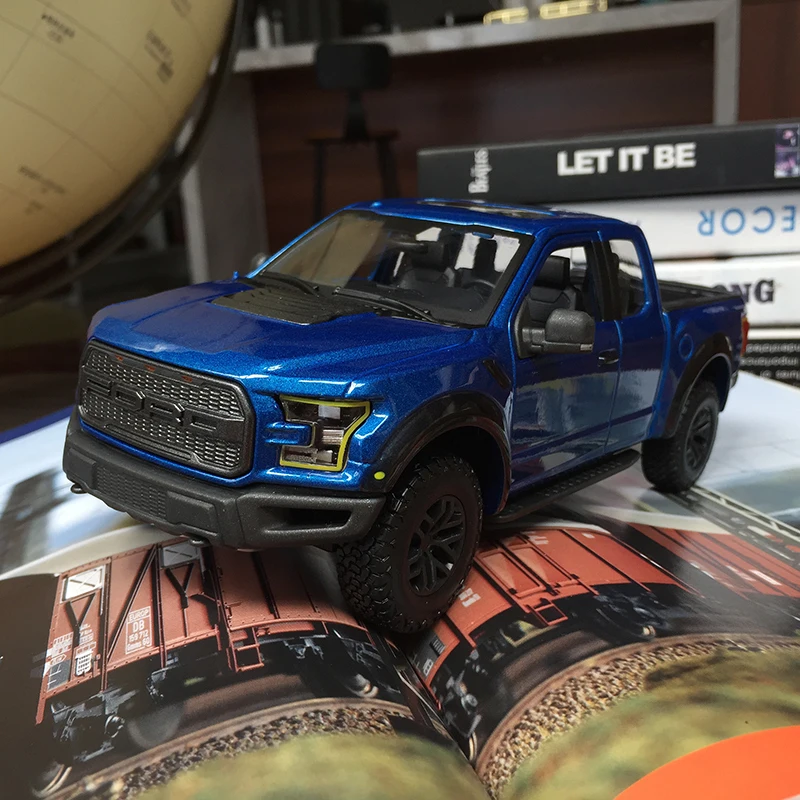 Специальный литой металлический Ford F150 Raptor Skin Suv Коллекционная модель для
