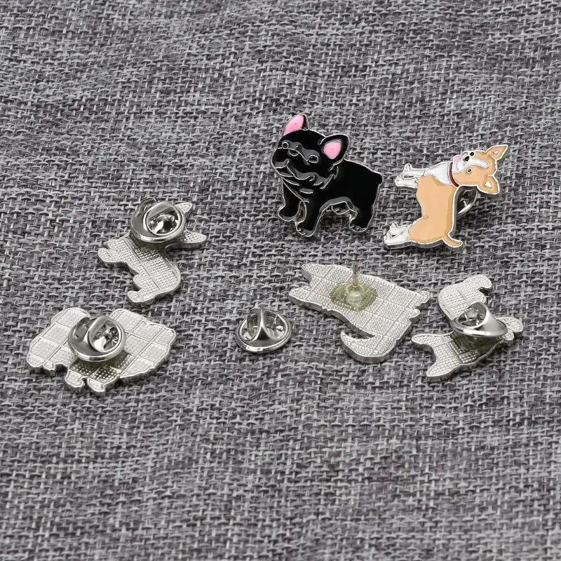 Pet щенка Хаски корги со Wawa собак эмалевые броши булавки милое животное Любители