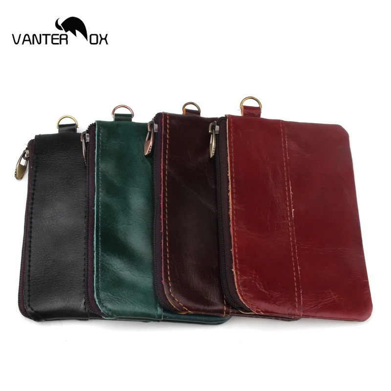 VANTER OX модный мужской или женский кошелек из натуральной кожи мини для монет