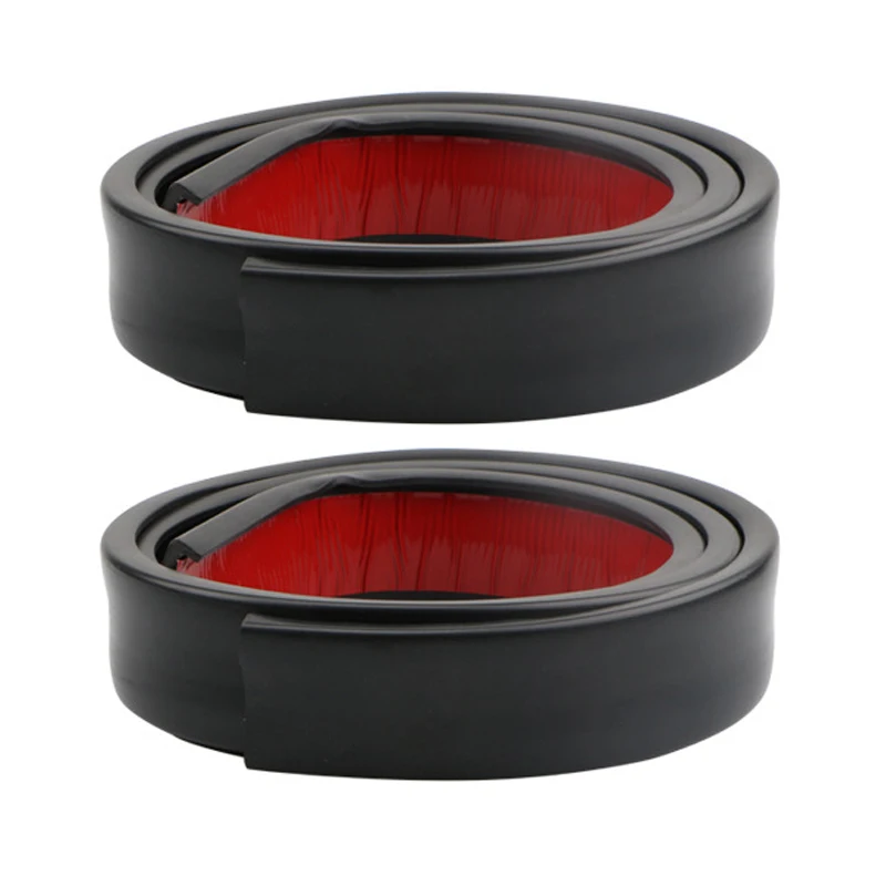 2 pcs black 2 шт 1,5 м универсальное резиновое автомобильное колесо защита арки молдинги анти-столкновения брызговик автомобиля колеса защита колеса автомобиля наклейки - Цвет: 2 pcs black