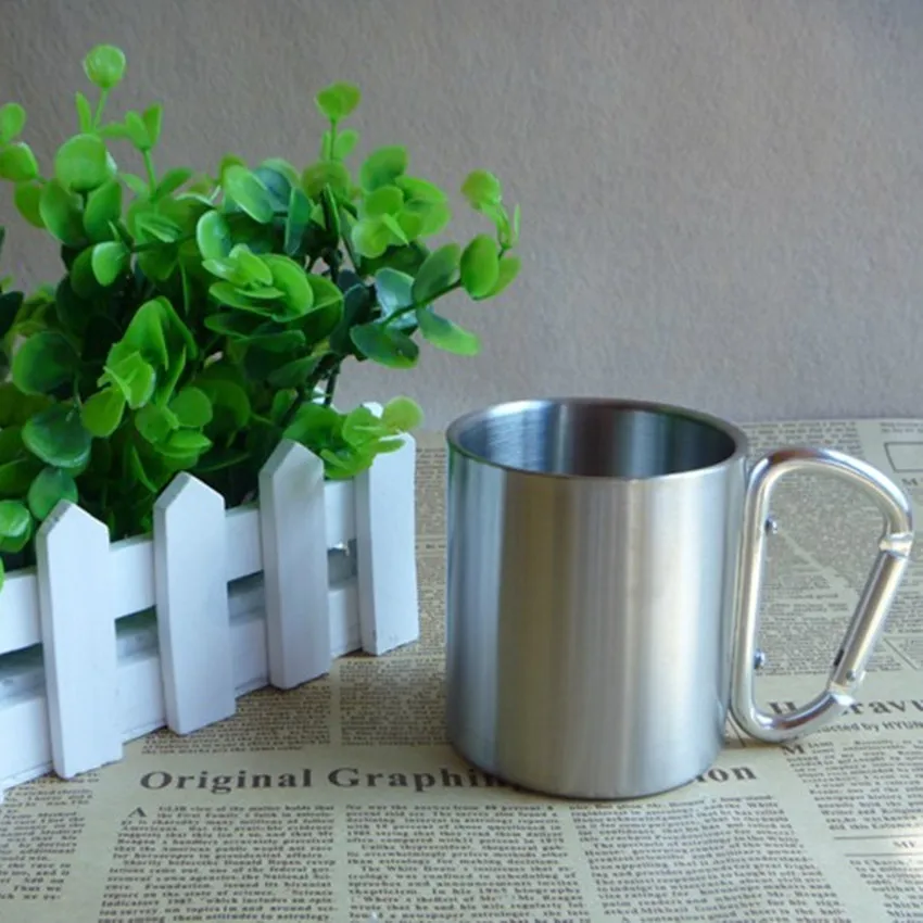 1 шт. портативная прочная компактная кружка из нержавеющей стали Складная