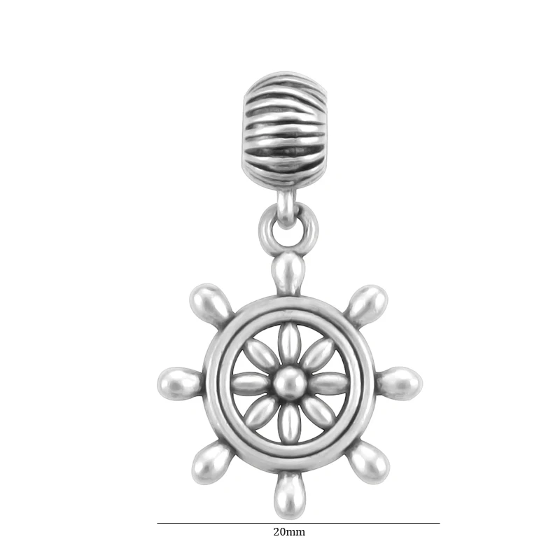 Серебряные подвески в виде руля подходят для браслетов Pandora с бусинами модные