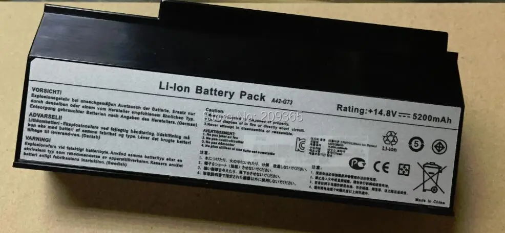 Батарея для Asus G53 G53J G53SX G53S G73 G73JH G73SW A42-G53 A42-G73 A43-G73 | Компьютеры и офис