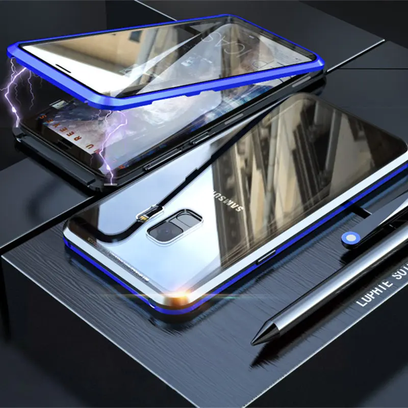 Магнитный чехол для Samsung Galaxy S10 S10e Plus 5G S8 S9 Note 8 9 переднее и заднее двухстороннее