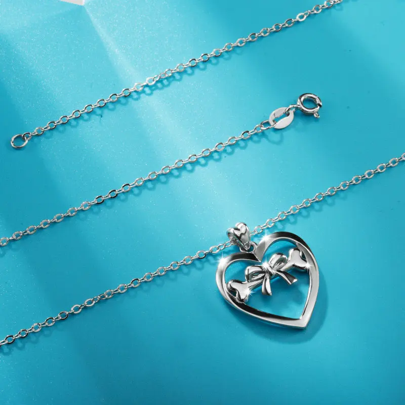 Ожерелье женское из серебра 925 пробы с кулоном в виде кошек и собак | Украшения