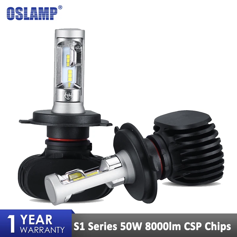 Oslamp S1 NF15 СВЕТОДИОДНЫЕ Фары H4 H7 H11 H13 автомобильные лампы H1 H3 9005 9006 CSP чипы 50 Вт 6500 к светодиодные лампы для Nissan Toyota