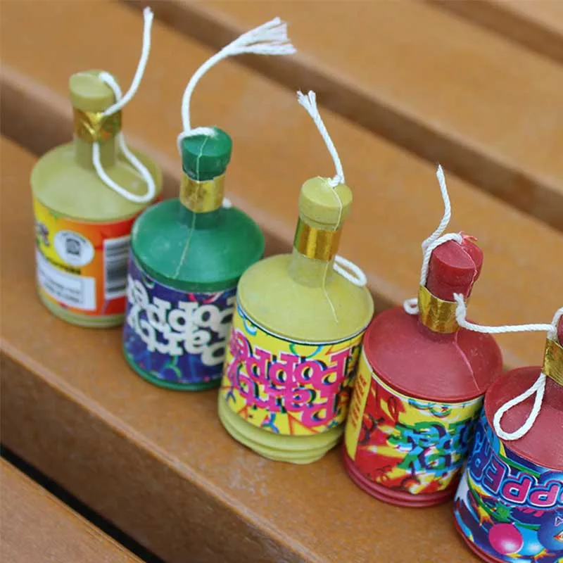 

Party Popper, Confetti / Streamer, 5.5*2.5cm, 360pcs/lot (72pcs*5) For Christmas, Birthday, Wedding, Entertainment Party