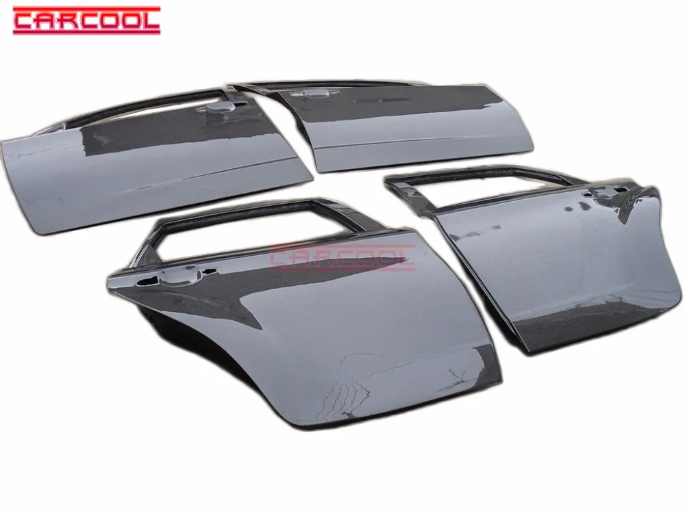 Автомобильный Стайлинг задние и передние двери из углеродного волокна CF 4 шт.