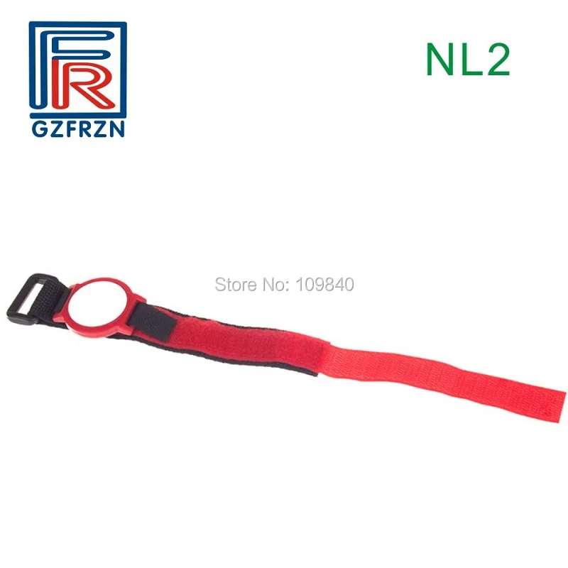Нейлоновый браслет RFID с чипом TK4100 125 кГц (EM4100) регулируемый для контроля доступа 500