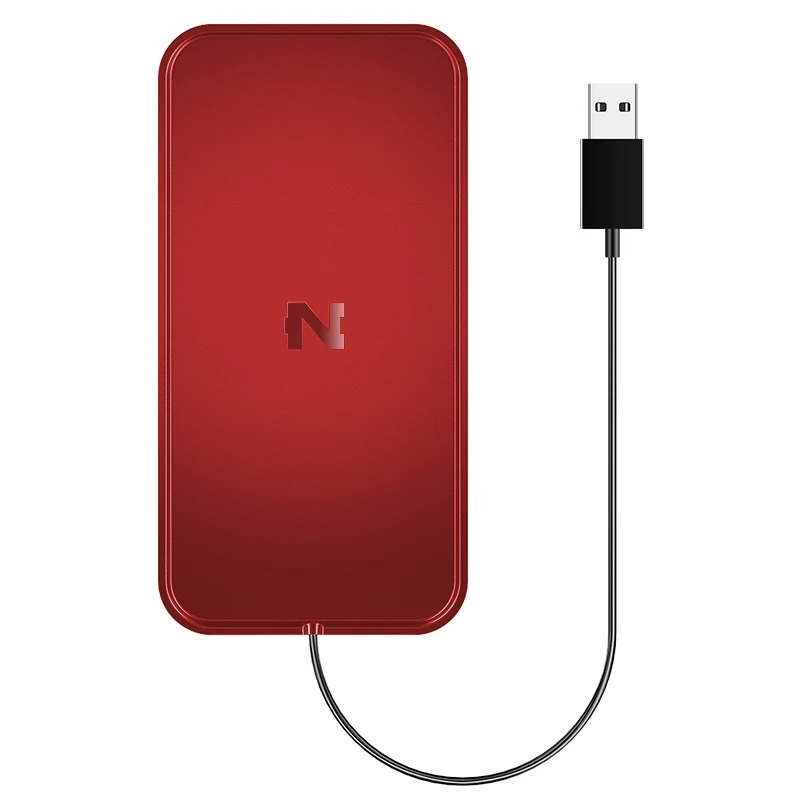 Nohon Беспроводное зарядное устройство для iPhone 8/X/8 Plus 10 Вт Qi быстрая Беспроводная зарядка для samsung Galaxy S8/S7/S6/S8+ Беспроводное зарядное устройство - Тип штекера: Red