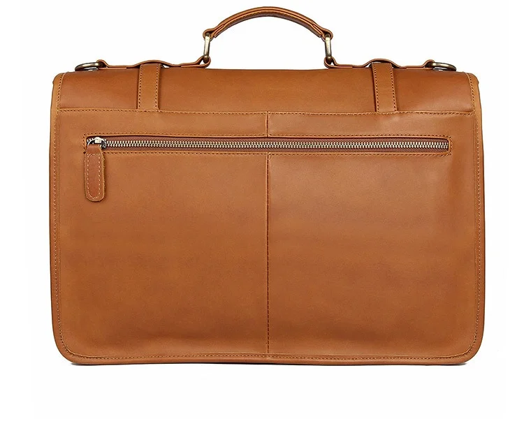 MAHEU Luxury Designer Leather Briefcase Mans Male Genuine Leather Business Bag Brown Leather Briefcase Bag For Laptop Notebooks