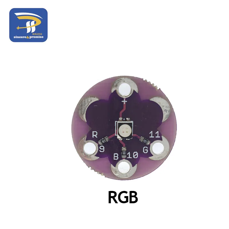 RGB ATmega32U4 ATMEGA328P LilyPad 328 для Arduino DIY Kit Micro USB ATtiny85 LilyTiny основная плата зуммер WS2812 RGB CR2032 TEMT6000 - Цвет: RGB