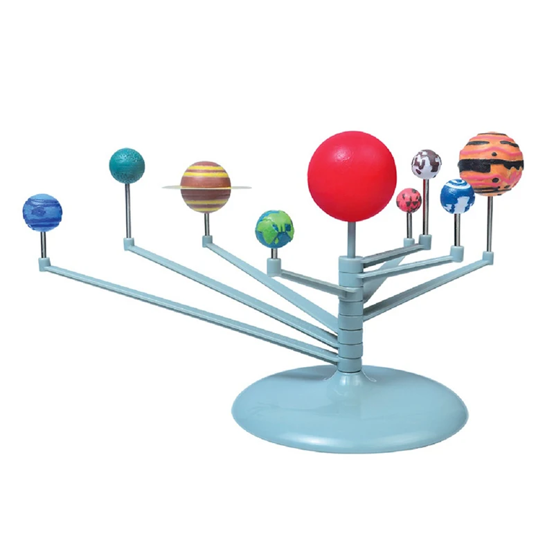 Solar toys (no box) Набор из девяти планет, астрономия, живопись, солнечная система, модель, научный планетарий, развивающие игрушки для детей - Цвет: Solar toys (no box)