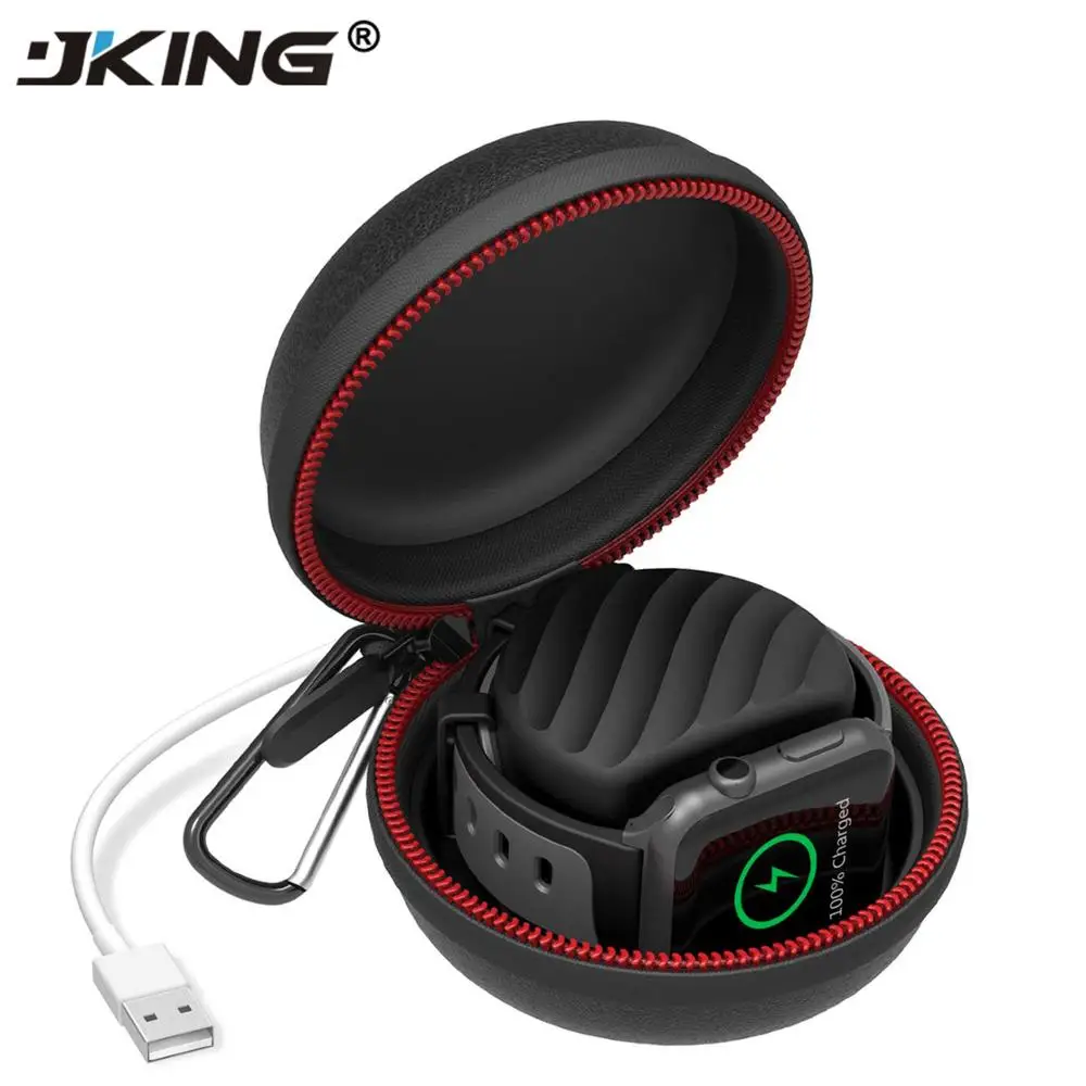 Storage Case JKING 2 в 1 1 м Магнитный зарядный кабель для Apple Watch зарядное устройство+ чехол для хранения Подставка для Apple Watch 4 3 2 1 38 мм/42 мм - Тип штекера: Storage Case