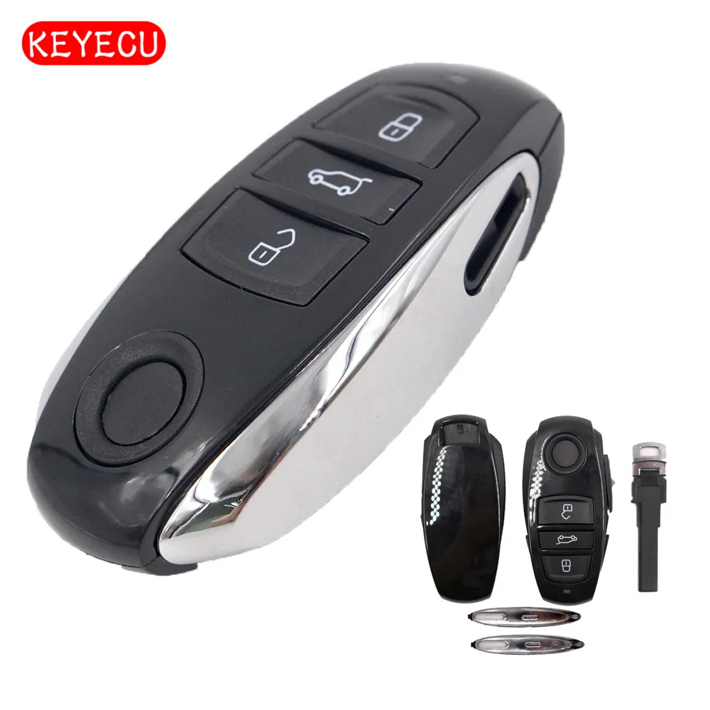 Keyecu 3 кнопки Smart Remote Key чехол для автомобильного ключа VW Volkswagen Touareg 2011 2012 2013 2014 |