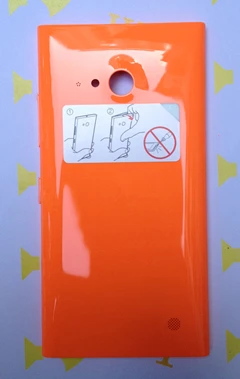Корпус для Nokia lumia 735 с беспроводной зарядкой, крышка аккумулятора, задняя крышка для Nokia 735 с боковой кнопкой - Цвет: 735 orange housing