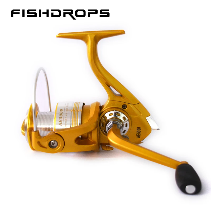 Fishdrops спиннингом Рыбная ловля 12bb Спиннинг катушки влево/вправо ручная передача
