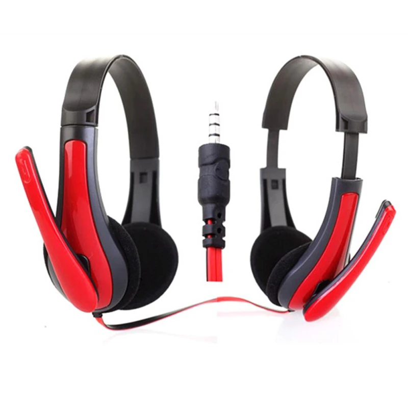 EDAL Red Универсальный компьютерный ноутбук ПК Игровые наушники эргономичные 3 5 мм