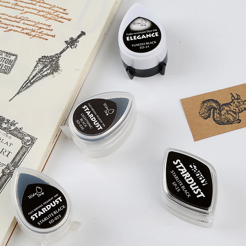 Ретро темного цвета Руководство DIY Подушечка для чернил подушечка под печать