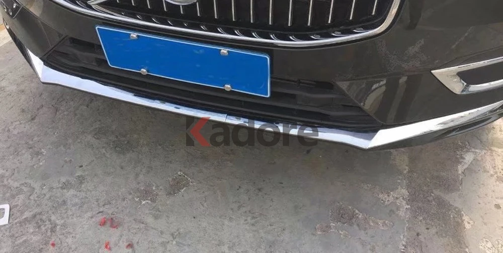 Для Volvo XC60 XC 60 ABS Хром передний нижний бампер решетка Нижняя крышка Накладка защитная лента аксессуары для автомобиля-Стайлинг
