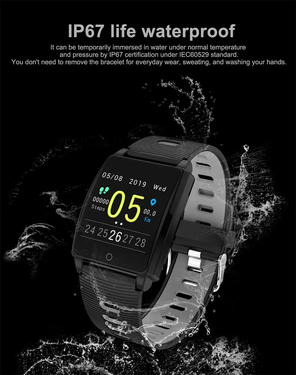 AK18 пульсометр кровяное давление мониторинг сна SmartWatch Шагомер трекер Лидер продаж смарт часы Прямая поставка
