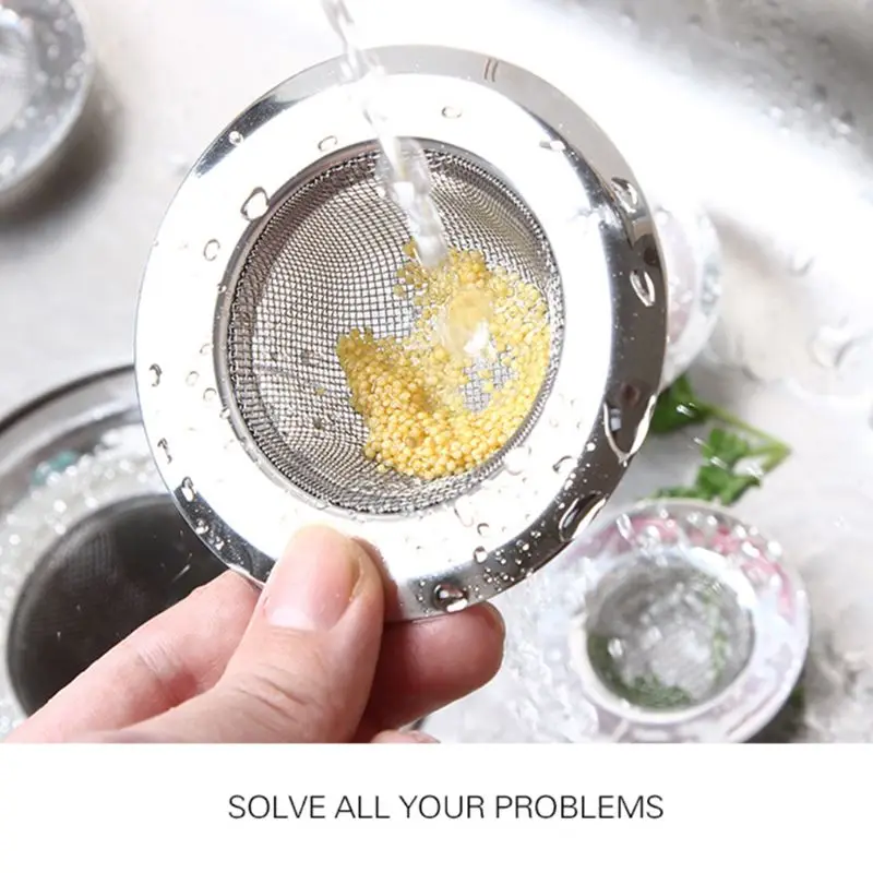Универсальный фильтр для раковины из нержавеющей стали 3 размера ловушка ванны