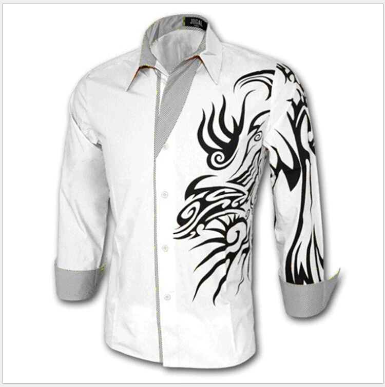 M 4XL! 2017 Лидер продаж Для мужчин мужской моды Сельма подходят рубашки с длинным
