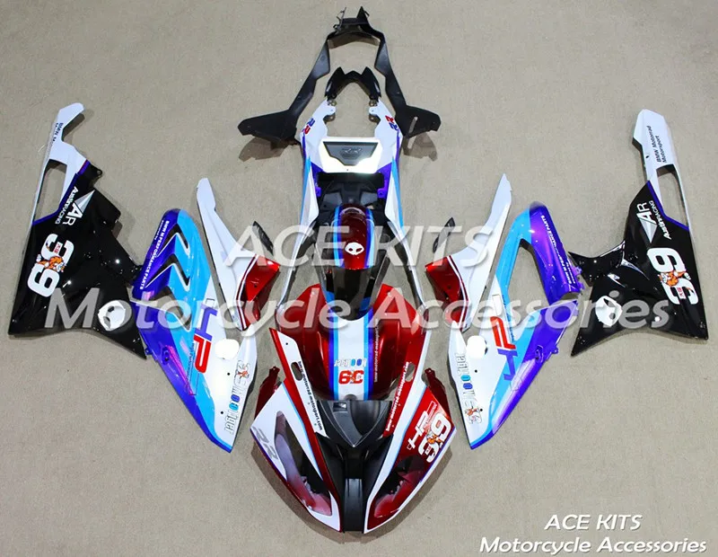 Новый ABS мотоцикл обтекатель для BMW S1000RR 2015 2016 впрыска кузова всех видов цвета №