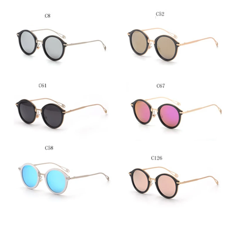 Wholesales New arrival Round Mirror Seampunk sunglasses vintage women sun glasses oculos de sol feminino eyewear|eyewear china|glasses bandglasses