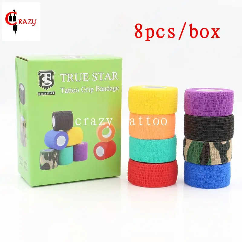 Горячая Распродажа 8 шт./кор. покрытие рукоятки машинки для татуажа видов цветов