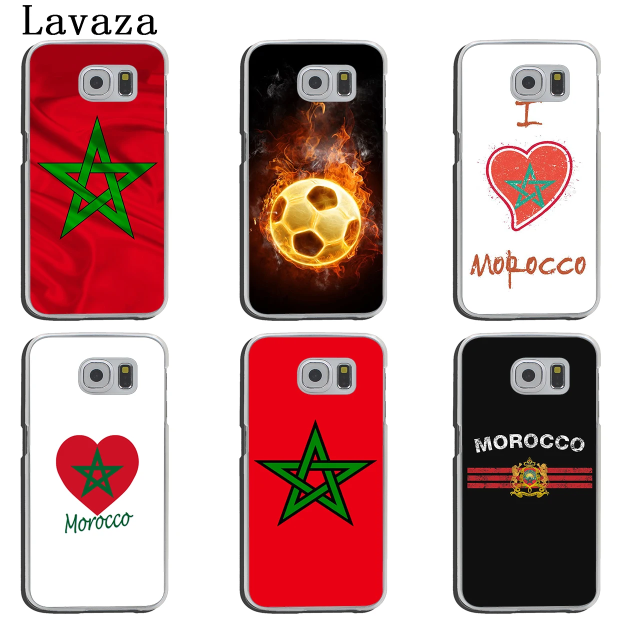Жесткий прозрачный чехол для телефона Lavaza с изображением футбольного флага Марокко для samsung Galaxy S10 E S10E S8 S9 Plus S6 S7 Edge