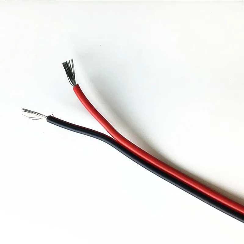 10 м/лот 20awg 2pin Удлинительный кабель провод шнур для светодиодных лент один цвет 3528