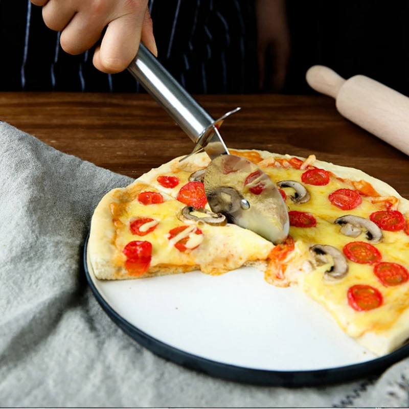 Тебриго резак для пиццы из нержавеющей стали нож пирожные пироги круглый