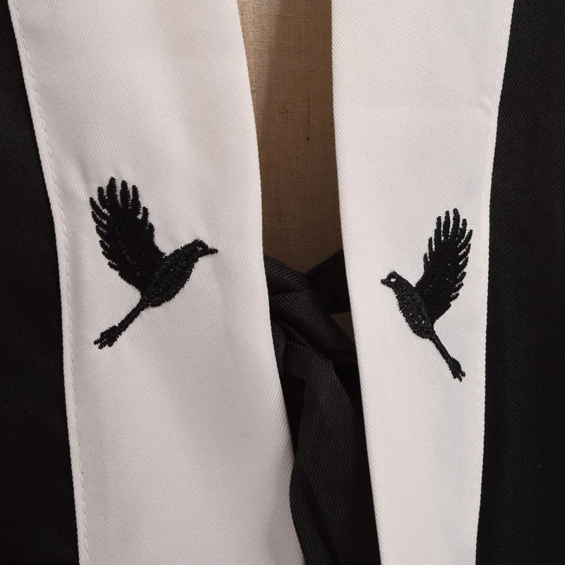 Кимоно кимоно юката черного цвета японский винтажный Тренч с вышивкой журавлей