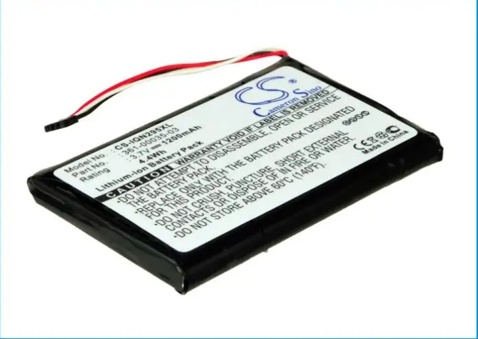 Аккумулятор Cameron Sino 1200 мАч для GARMIN 010 01316 00 A3AVDG03 Nuvi 2405 2405LT 2447 LMT 2447LT 2455LMT 2455LT 2457