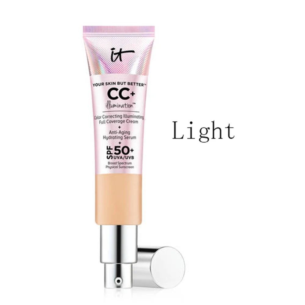 light 32 мл стойкая изоляция CC крем SPF 50+ макияж Жидкая основа для лица макияж увлажняющая отбеливающая Косметика TSLM2 - Цвет: light