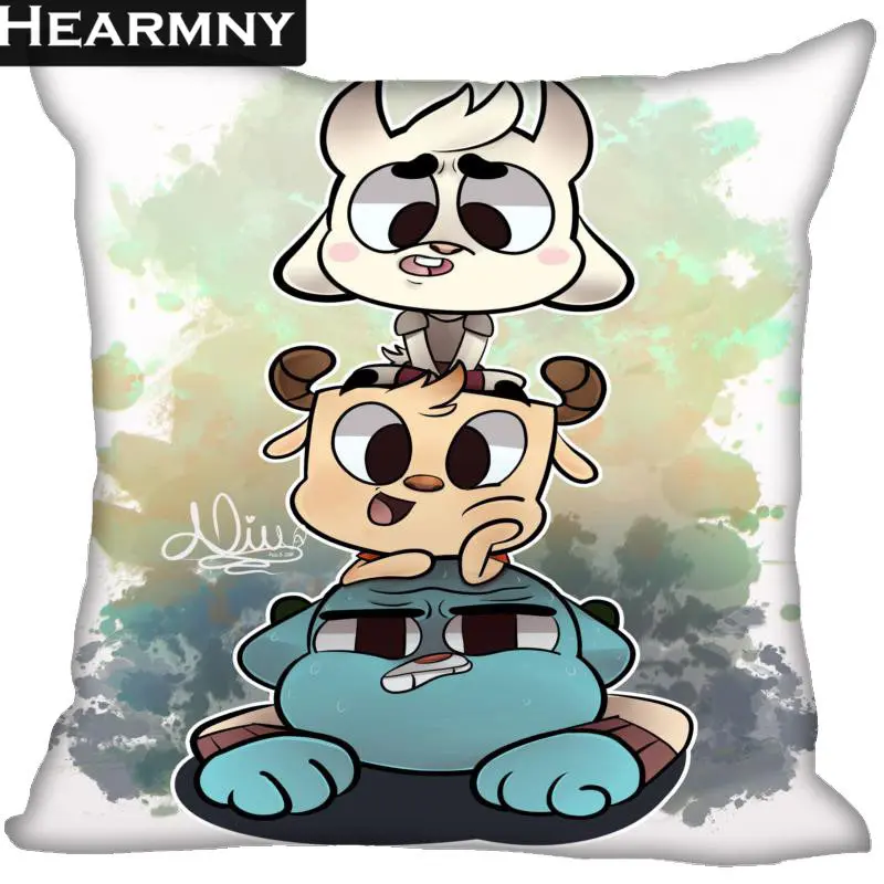 Пользовательские Gumball удивительный мир декоративная наволочка квадратная на молнии наволочка 35X35,40x40,45x45 см(одна сторона - Цвет: 8
