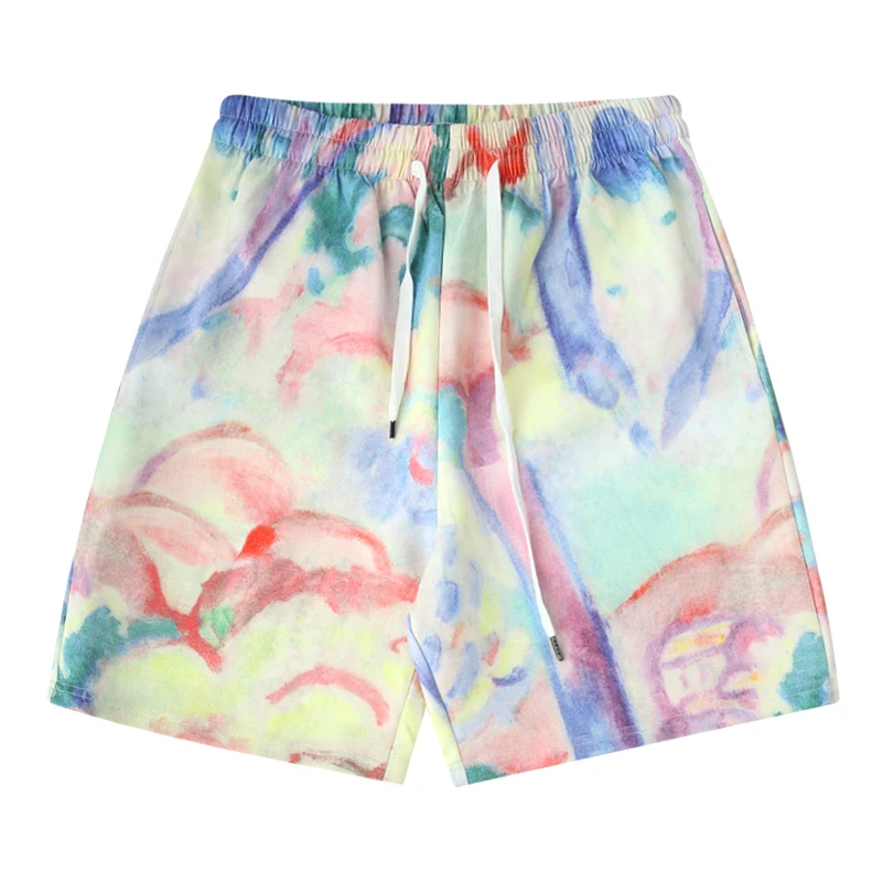 Брюки в стиле Харадзюку с постепенным изменением иллюзии цветные уличные брюки BF