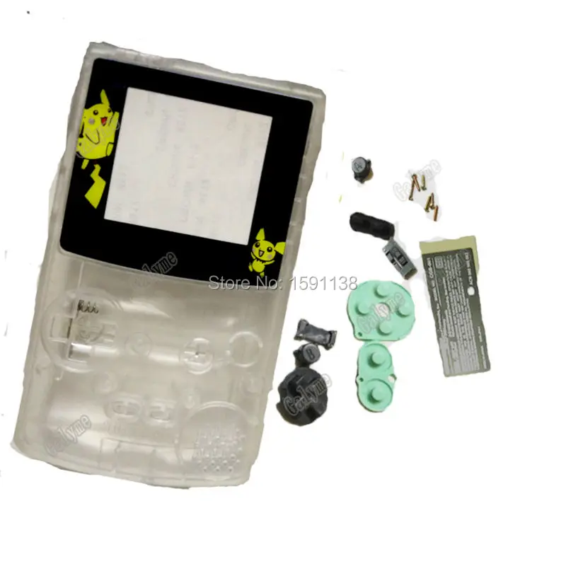 Фирменные прозрачные пластиковые чехлы без царапин для игровой консоли Gameboy цвет