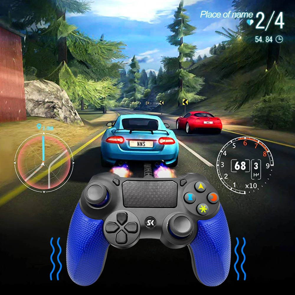 Высококачественная Проводная игровой контроллер 6 monnths гарантии для PS4 джойстик для игр 3 цвета для ps3 игровой контроллёр gamesir геймпад пк цвет: черный, синий