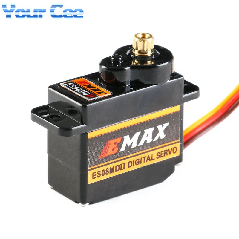 EMAX ES08MD II Мини металлическая Шестерня цифровой сервопривод с пластиковой