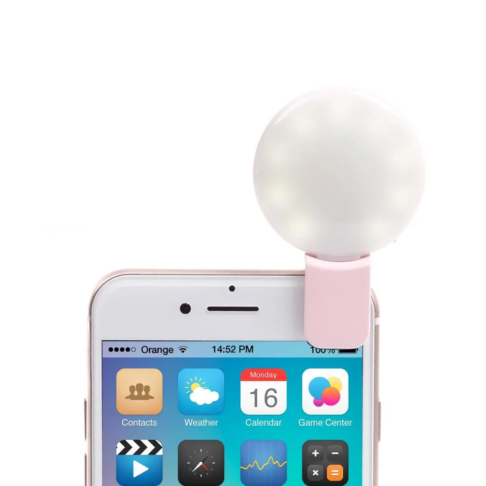 севспышка для телефона кольцо селфи 100 мАч Перезаряжаемые свет iphone Sumsung |