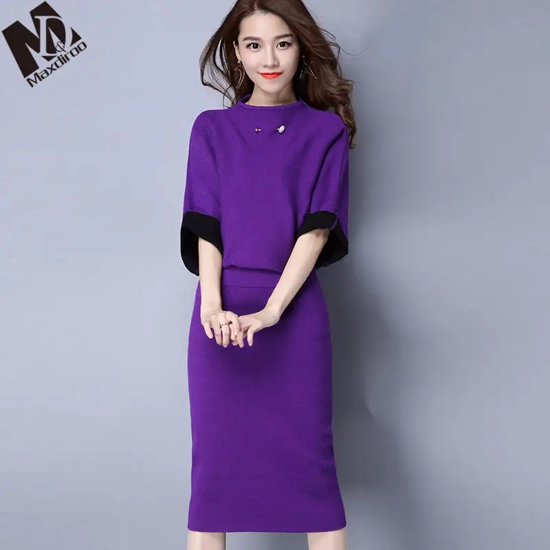 Maxdiroo 6 видов цветов комплект из двух предметов женский костюм Женский Пуловер Пот