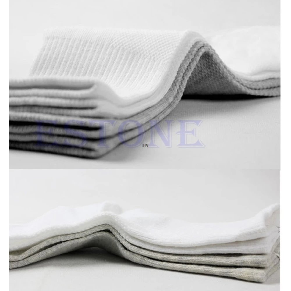 10 пар/лот мужские черные/серые/белые удобные хлопковые спортивные носки INY| |