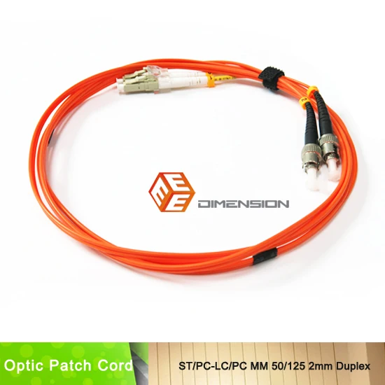 Duplex fiber optic cable price manufacturers ST/PC-LC/PC MM50/125 2mm |