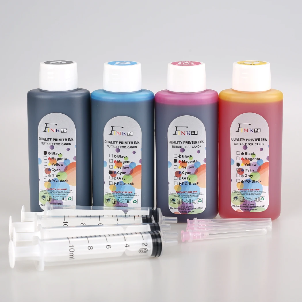 Чернила 4x100 мл работают с Epson DX4000 DX4050 DX4400 DX4450 DX5000 DX5050 DX6000 DX6050 DX7000F DX7400 DX7450 DX8400