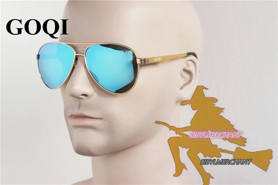 Брендовые знаменитые солнцезащитные очки GOQI Классические поляризованные пилота